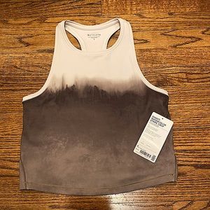 Athleta Shanti Watercolor Stripe Crop tank